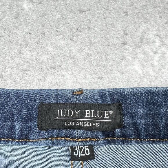 Judy Blue Jeans Womens Size 3 26 Blue Capri Fit Stretch Denim Mid Rise Casual - Picture 9 of 12
